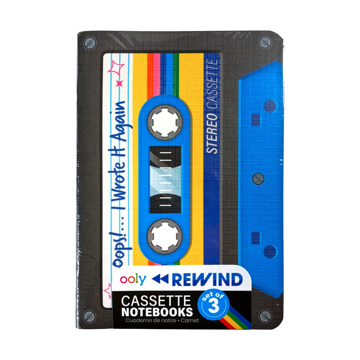 Rewind Mini Notebooks - Retro - Set of 3