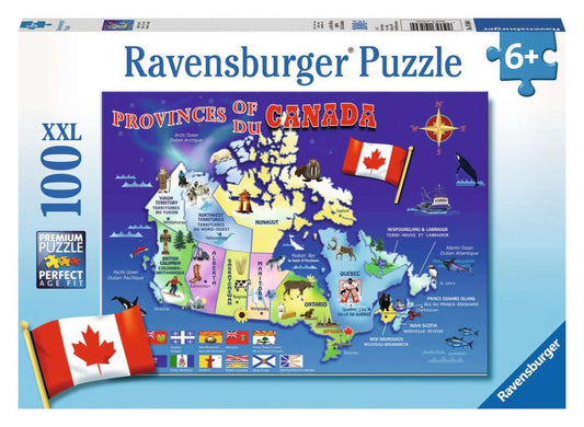 Ravensburger Map of Canada - 100 pcs