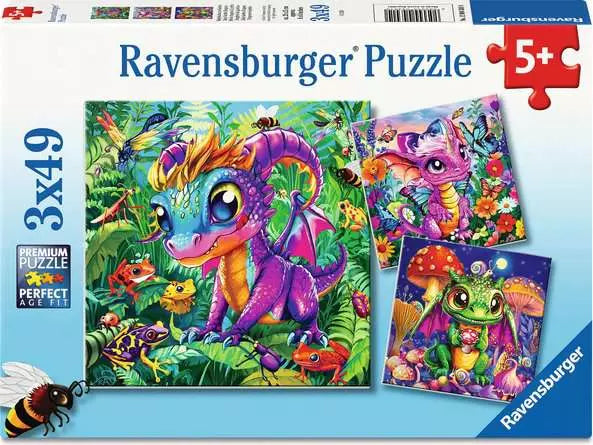 3x49 pieces - Baby Garden Dragons