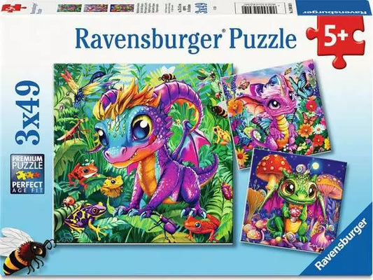 3x49 pieces - Baby Garden Dragons