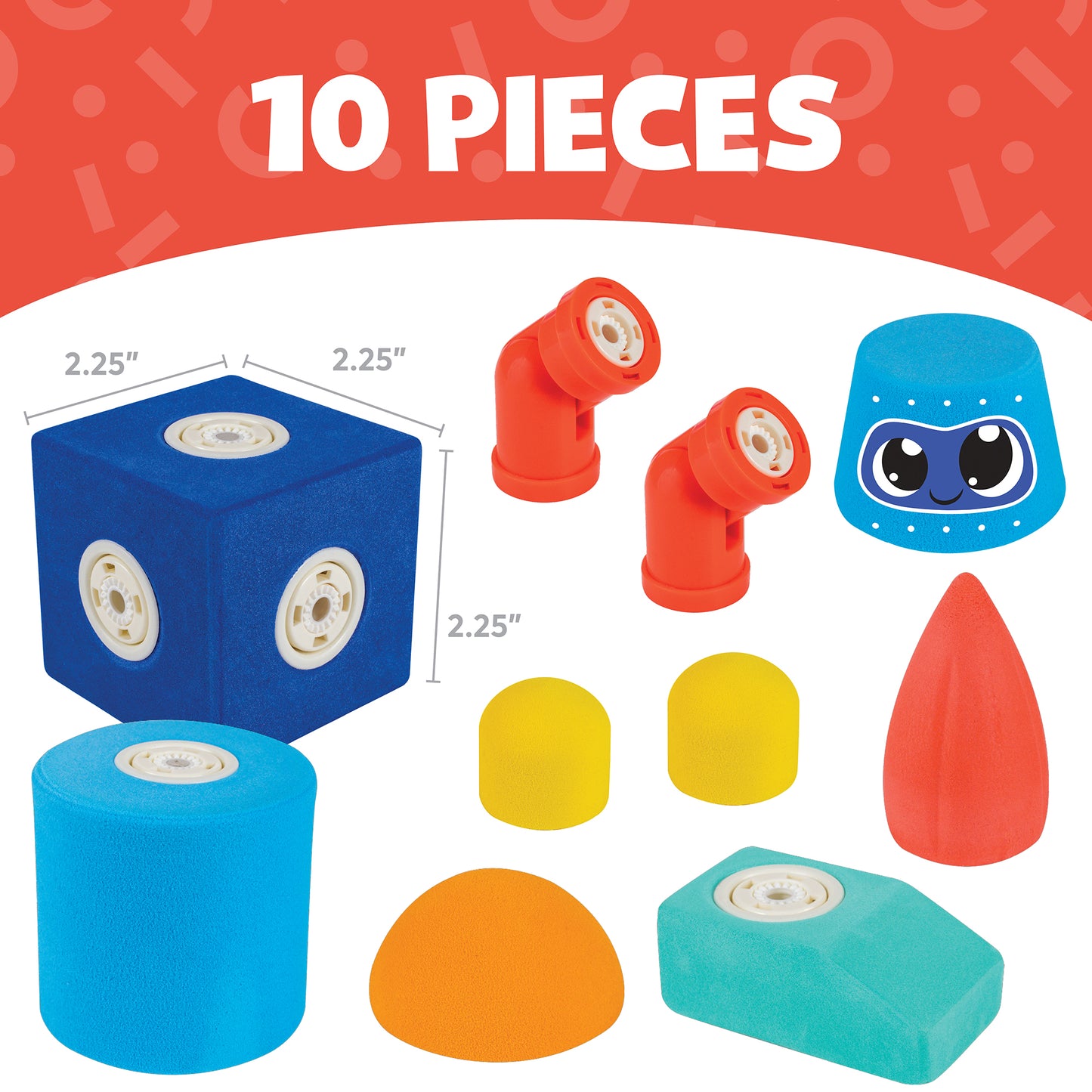 Blockaroo Magnetic Foam Blocks - Small - Robot