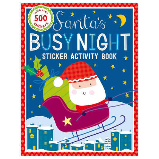 Santa's Busy Night Sticker Activity Book
