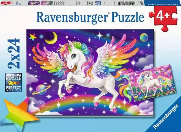 Ravensburger Unicorn and Pegasus - 2 x 24 pcs