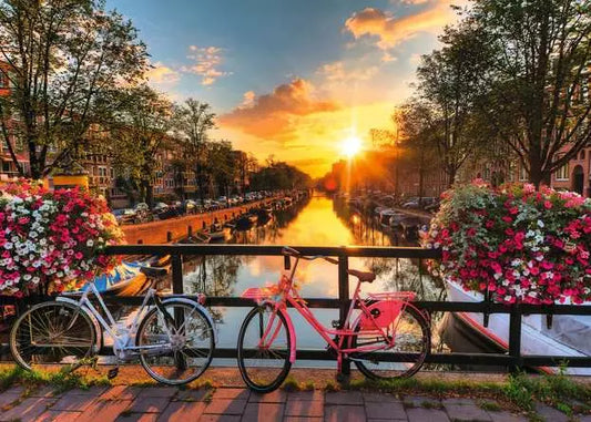 Bicycles in Amsterdam - 1000 Pieces