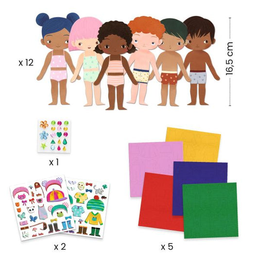 Collage / Felt dress-up