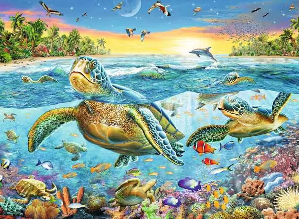Ravensburger Swim with Sea Turtles - 100 pcs