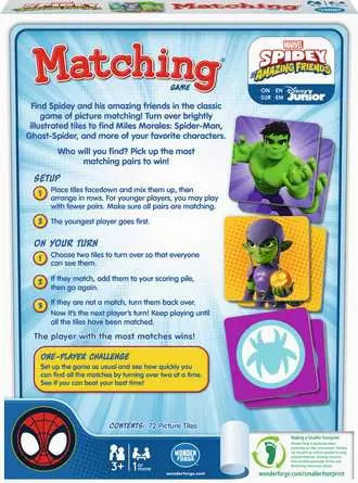 Ravensburger Spidey & Amazing Friends Matching Game