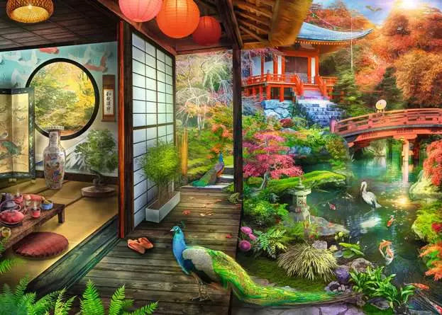 Kyoto Japanese Garden Teahouse - 1000 Pieces