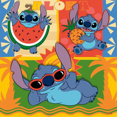 Aloha - Stitch - 3 x 49 pcs
