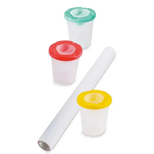 Hape All-in-One Wooden Kid's Art Easel with Paper Roll and Accessories