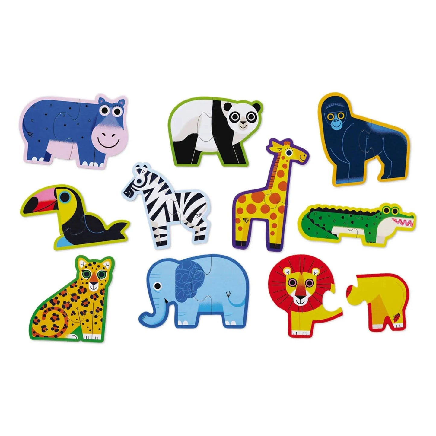 Let's Begin 2-Piece Box Puzzle - Jungle