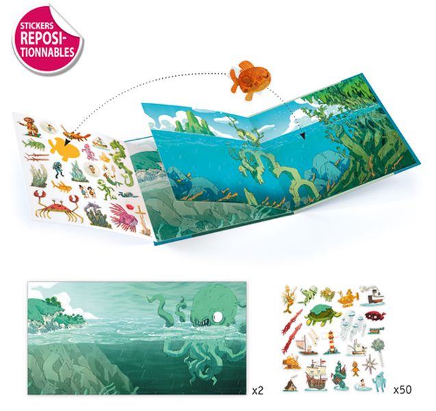 Sticker Story Adventure Sticker story / Adventure at sea – Farmer & Daughter Toy Shop