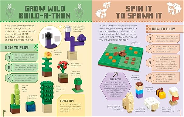 LEGO Minecraft Games Book: 50 Fun Ideas to Inspire Play with Your LEGO Collection!