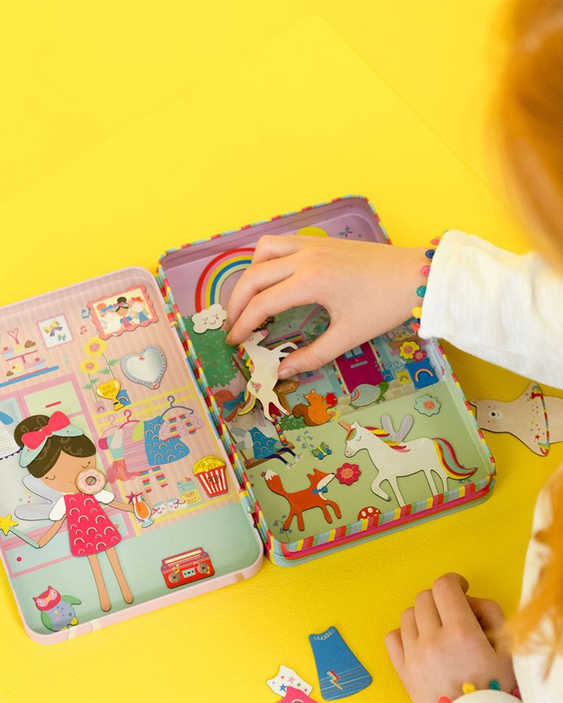 Rainbow Fairy Magnetic Playtime Tin