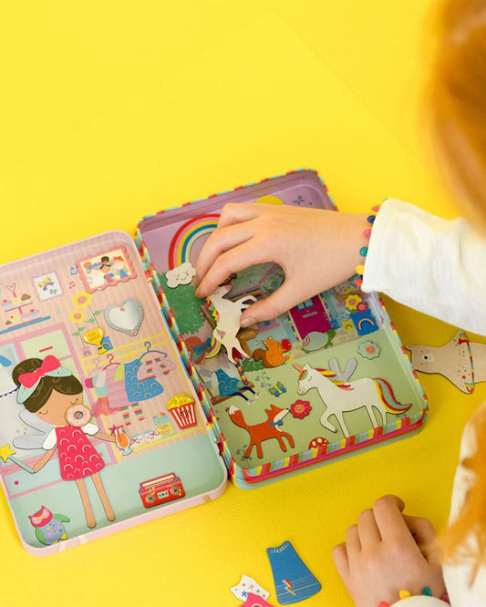 Rainbow Fairy Magnetic Playtime Tin