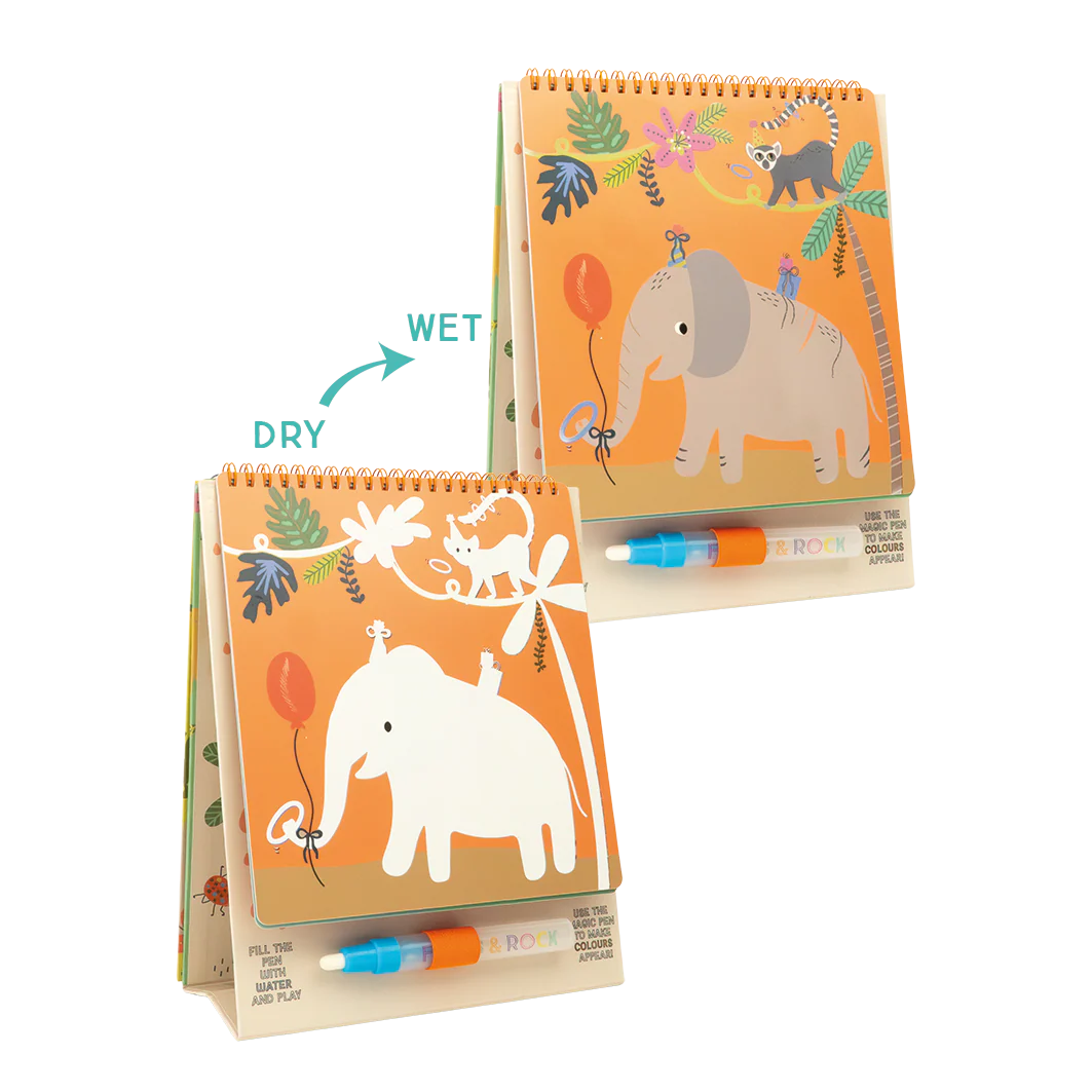 Magic Colour Changing Watercard Easel and Pen - Jungle