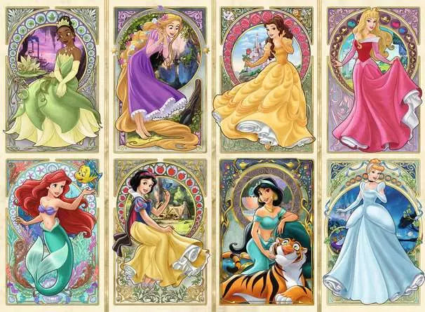 Disney Classics - Disney Princess - Art Nouveau Princess - 1000 pcs