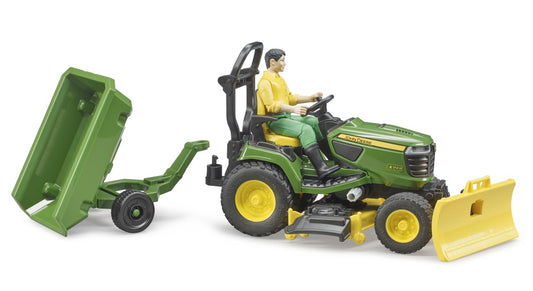 Bruder - John Deere lawn tractor with trailer