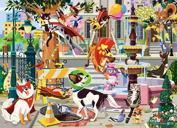 60 pieces - Greg Paprocki: Super Dogs to the Rescue