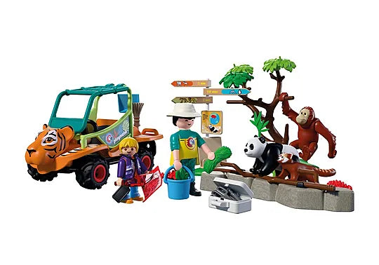 Playmobil - Zoo: Zookeeper with vehicle