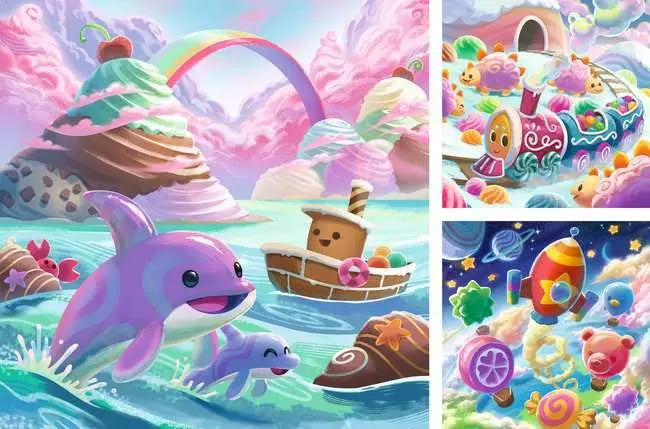 3x49 pieces - Candy Coastline
