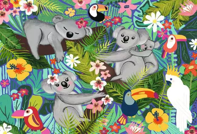 2x24 pieces - Koalas and Sloths