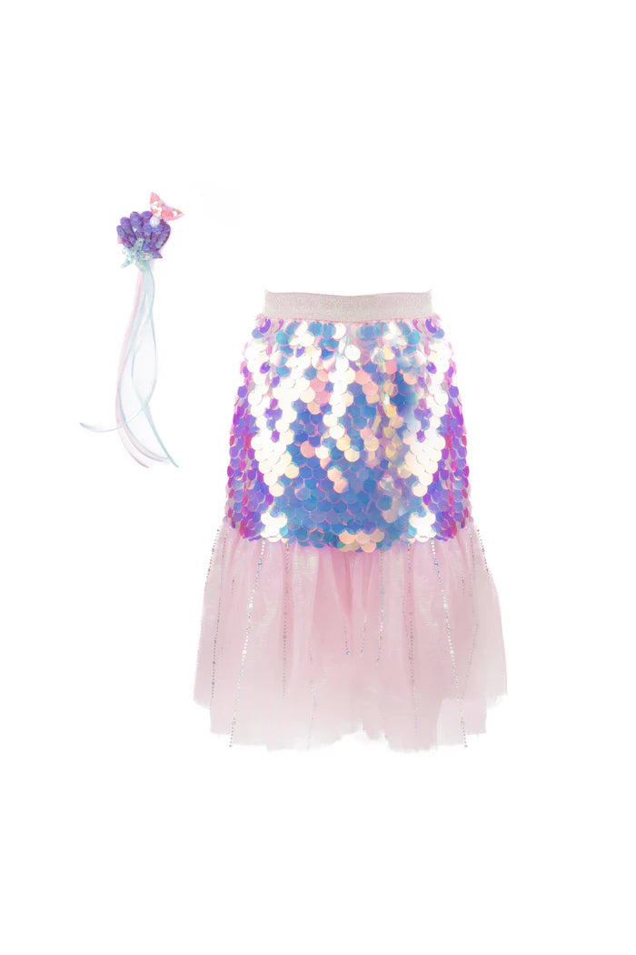 Great Pretenders - Bling Bling Mermaid Skirt & Hairclip Set