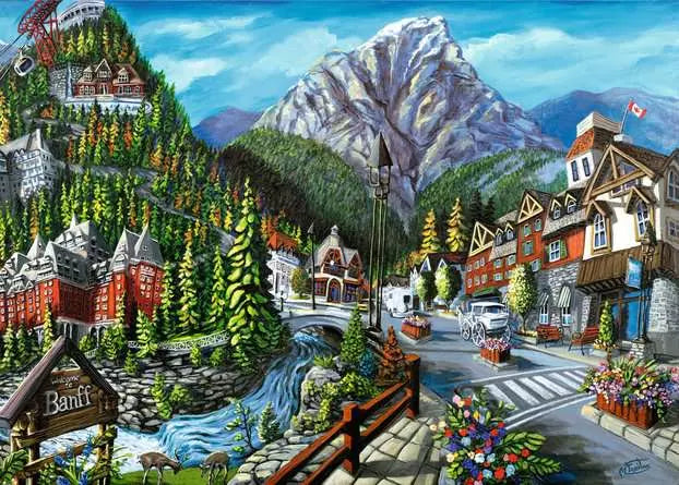 Ravensburger Canadian Collection: Welcome to Banff - 1000 pcs