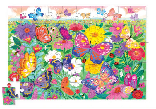 50-Piece Holographic Puzzle - Butterflies