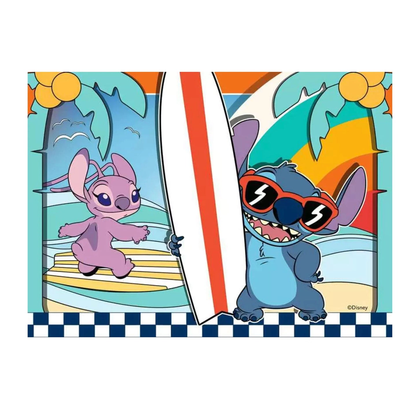 Disney Stitch 4-in-1 Jigsaw Puzzle Set for Kids - 100 Pieces Each