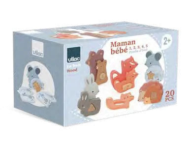 Sarah Betz - Mama-baby 1, 2, 3, 4, 5 Puzzle Animals