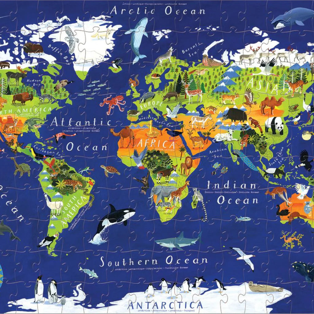 World Animal Puzzle and Poster