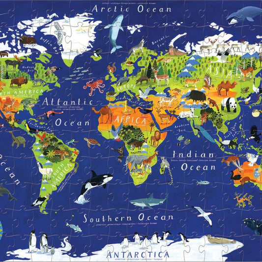 World Animal Puzzle and Poster