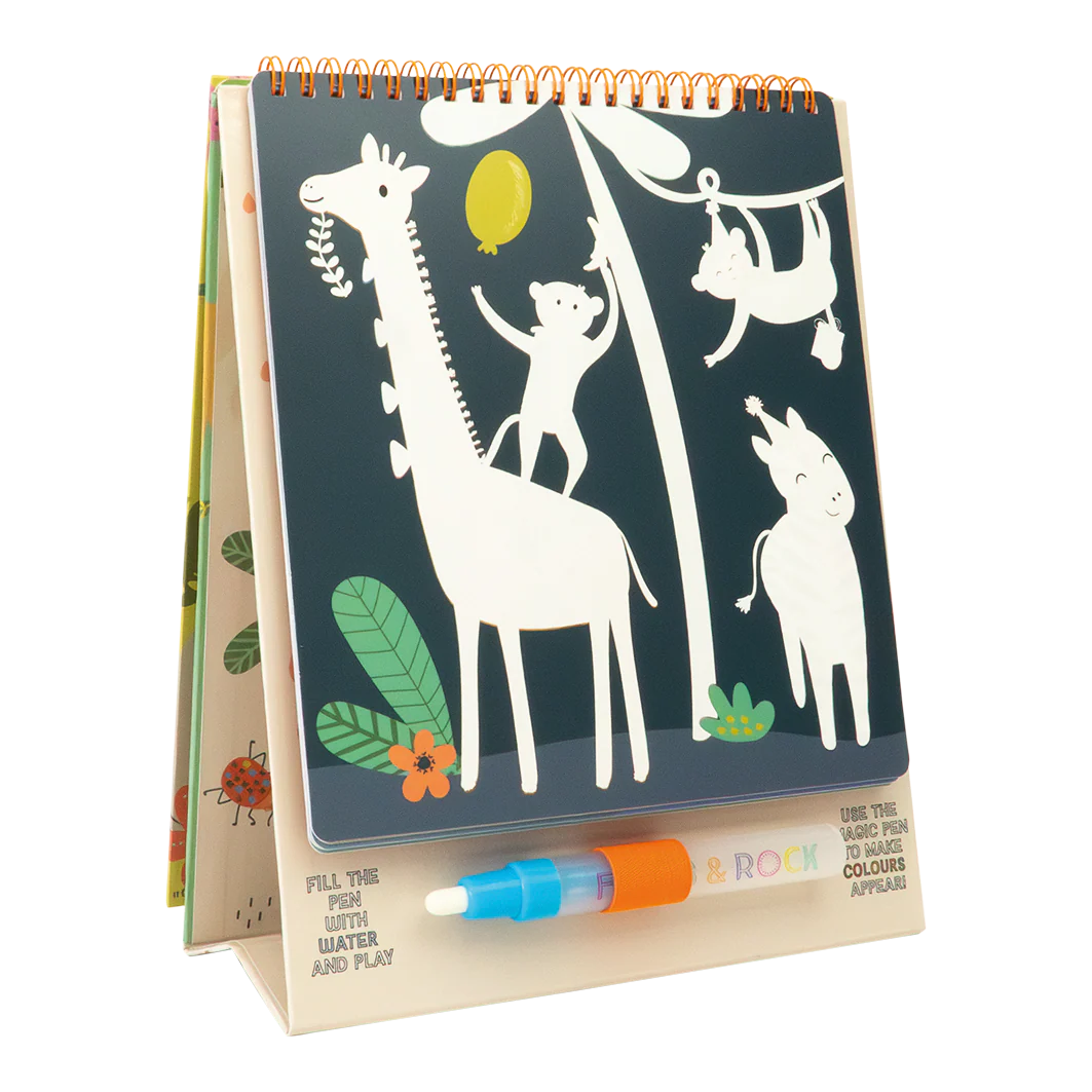 Magic Colour Changing Watercard Easel and Pen - Jungle