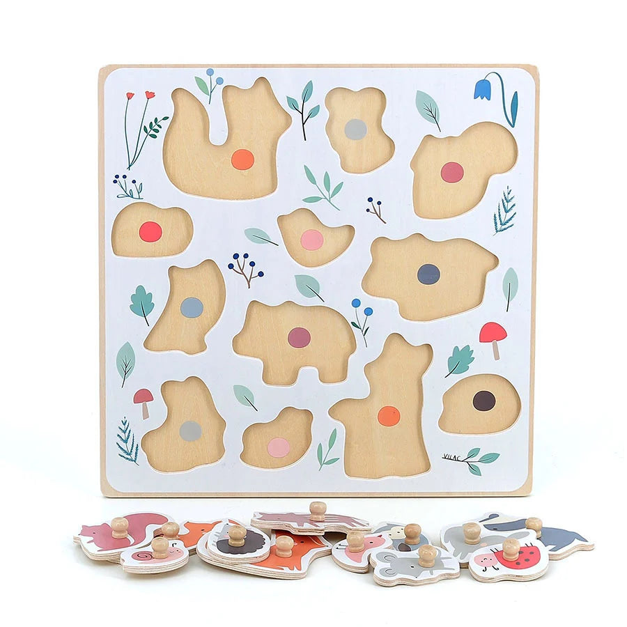 Sarah Betz - Forest Animals Peg Puzzle