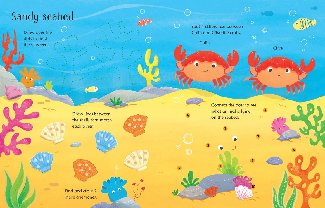 Wipe-Clean Under the Sea