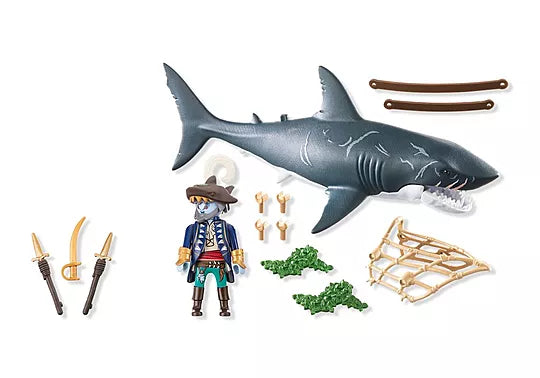 Playmobil - Giant Shark with Pirate