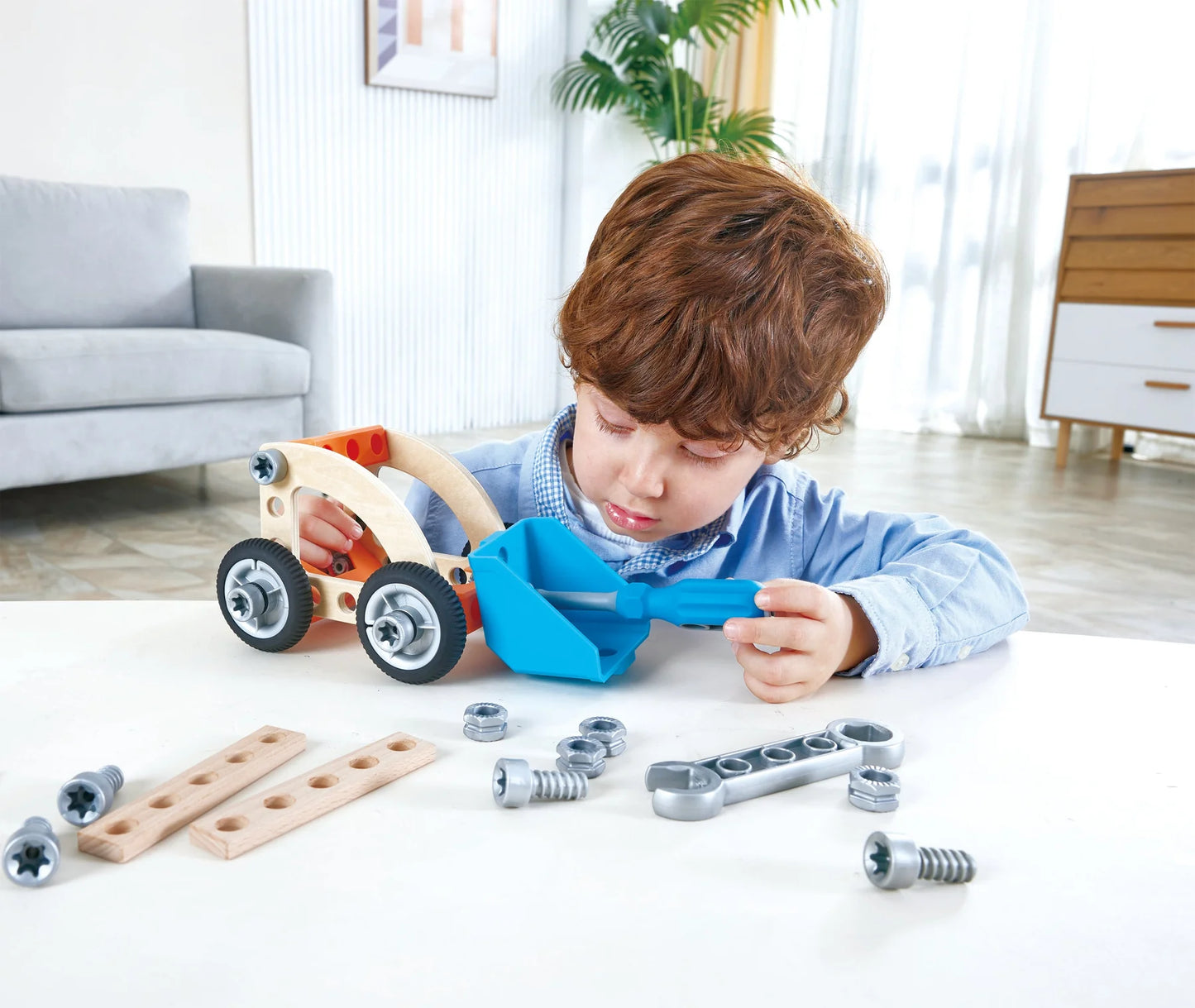 Hape - Build "N" Drive Car Set