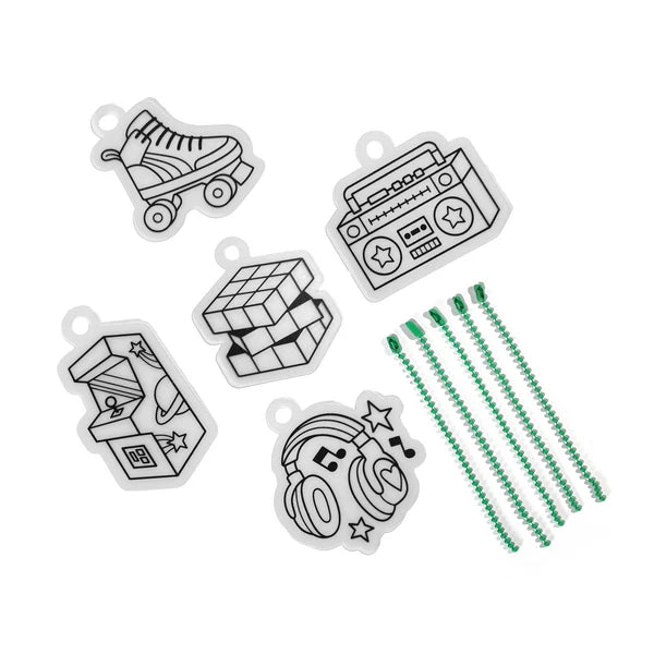Shrink Art Kit - Rad Times - 5 Charms