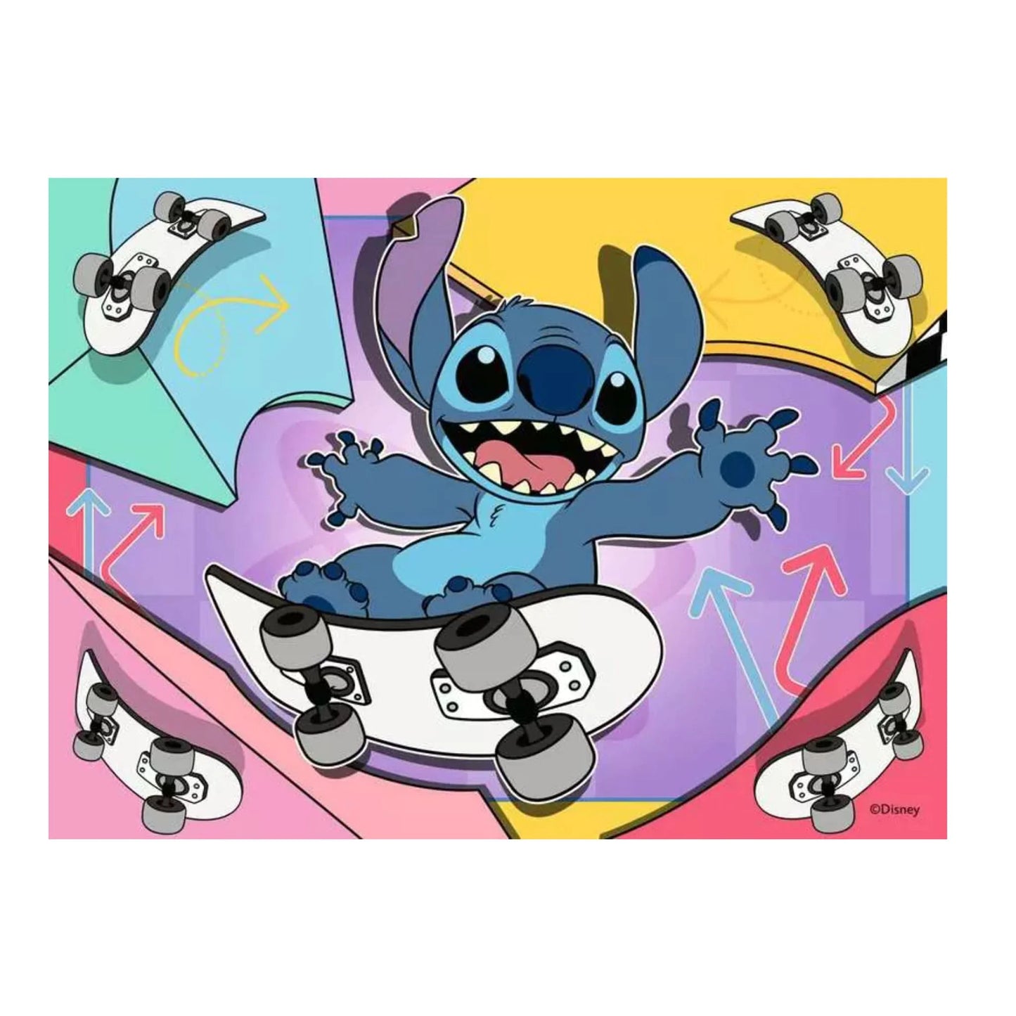 Disney Stitch 4-in-1 Jigsaw Puzzle Set for Kids - 100 Pieces Each
