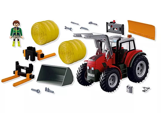 Playmobil - Large Tractor with Hay Bales