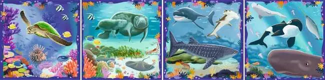 Puzzle Up Ocean Life - 64, 72, 81, and 90 pc