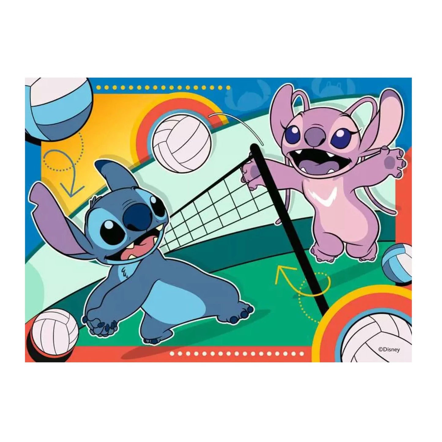 Disney Stitch 4-in-1 Jigsaw Puzzle Set for Kids - 100 Pieces Each
