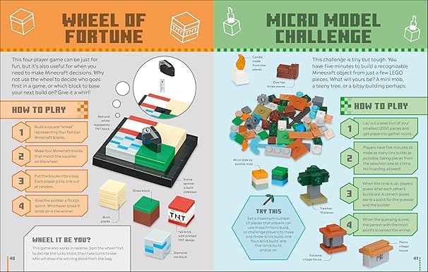 LEGO Minecraft Games Book: 50 Fun Ideas to Inspire Play with Your LEGO Collection!