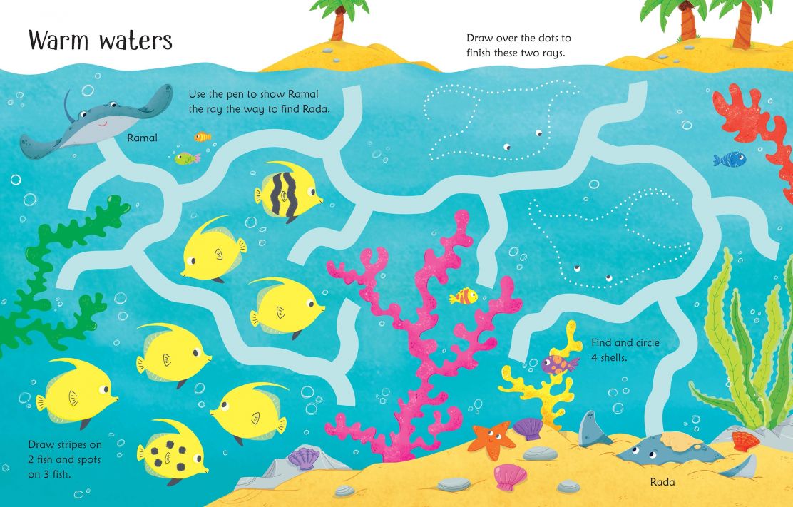 Wipe-Clean Under the Sea