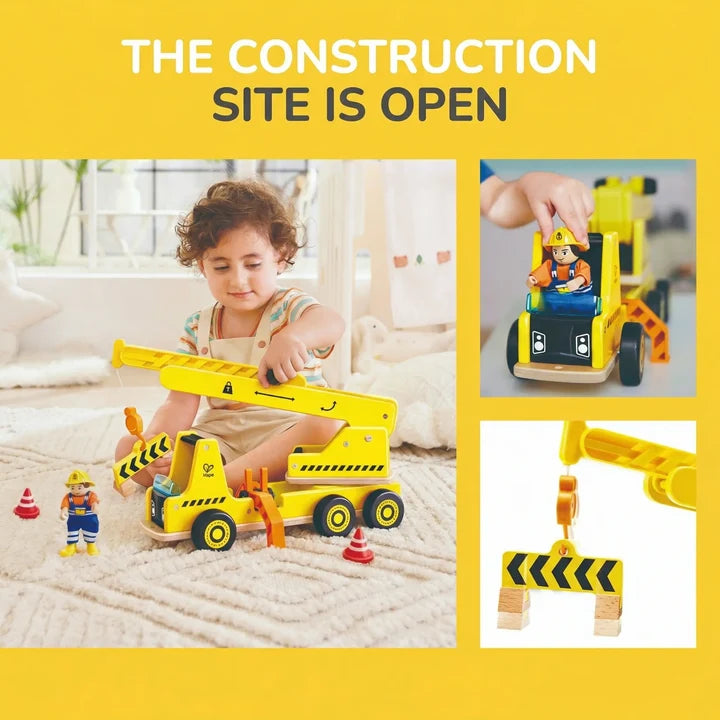 Hape Mobile Crane & Construction Set
