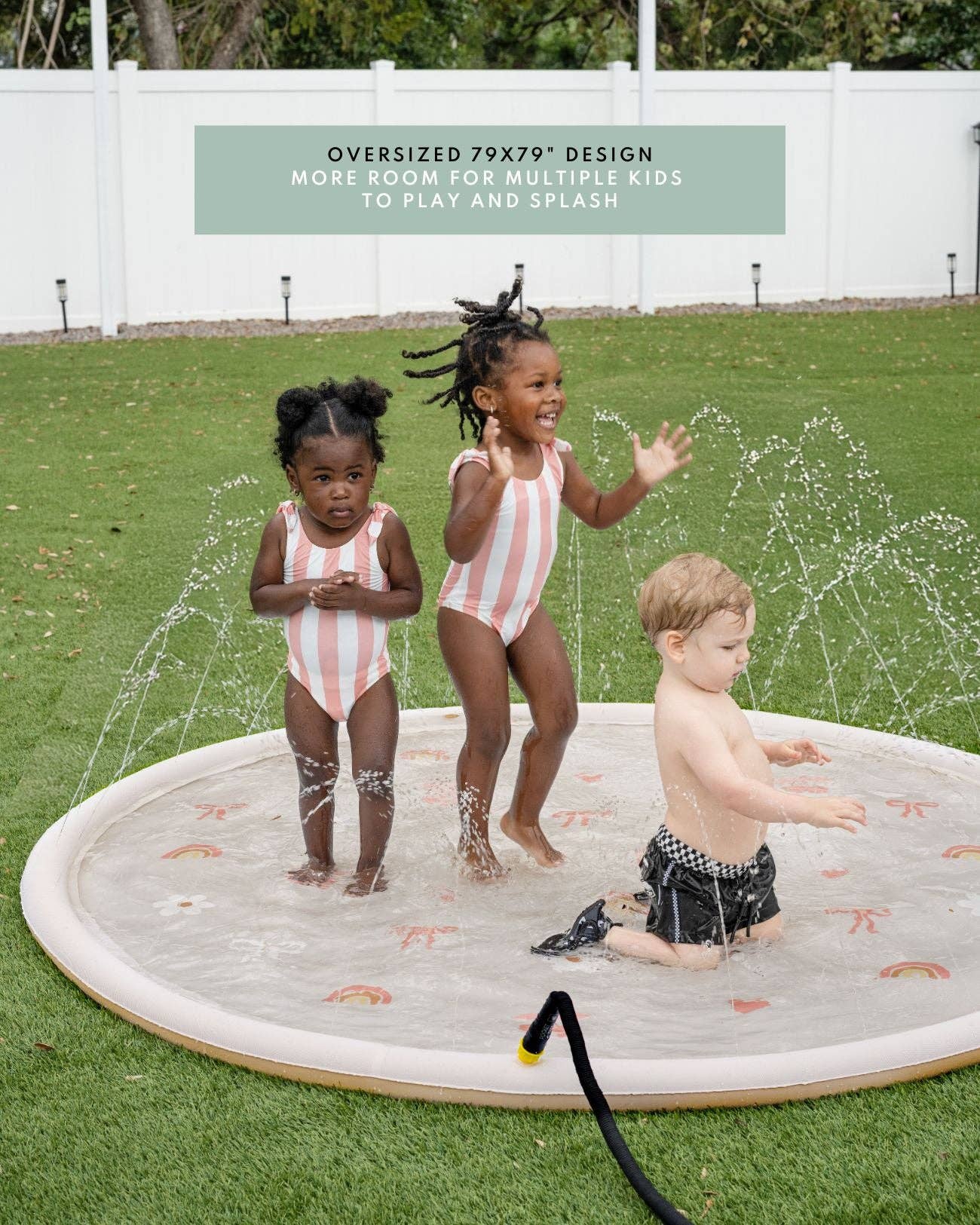 Cherrypick Sprinkler Splash Pad for Kids - Oversized Backyard Sprinkler