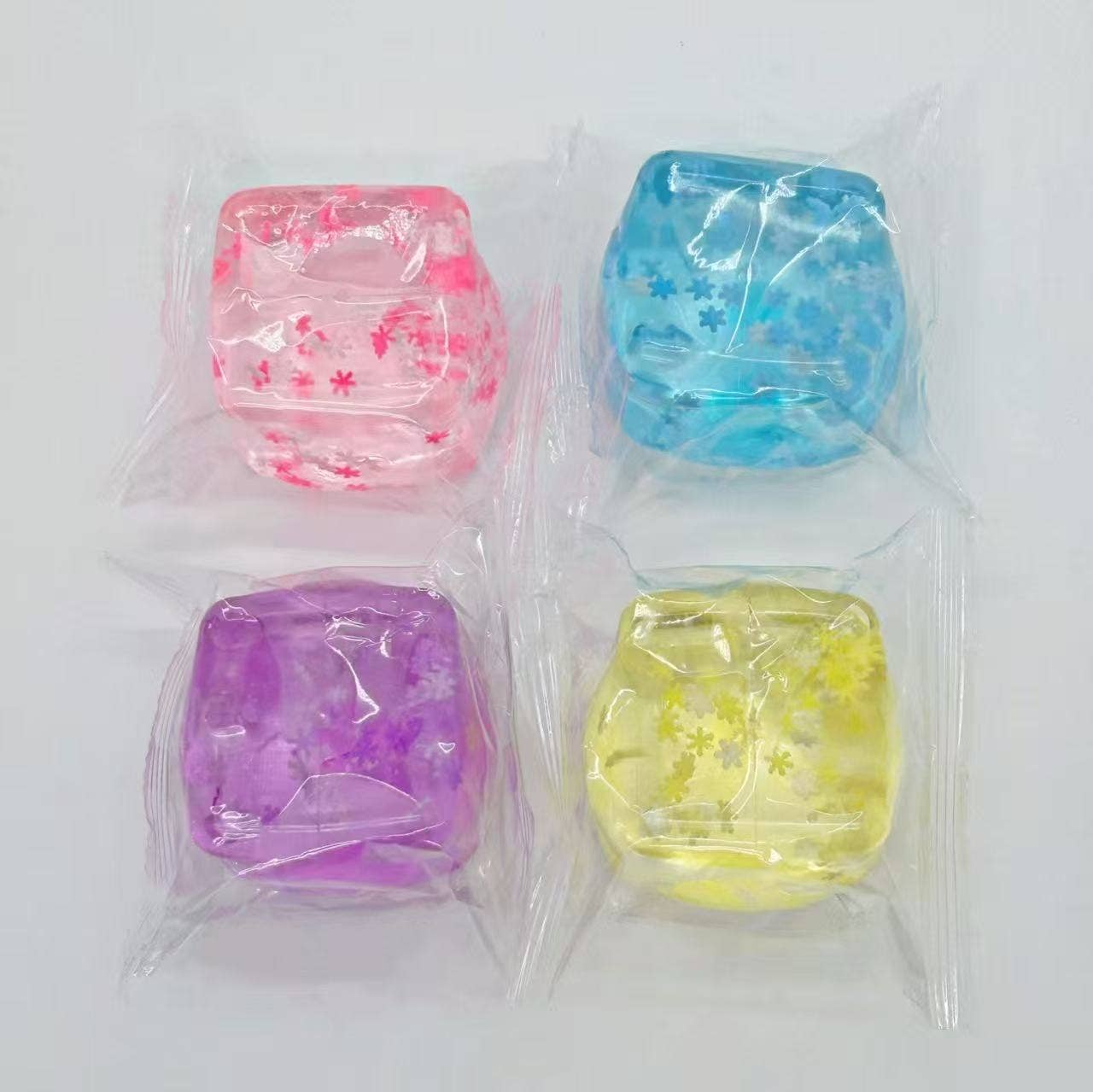 Rainbow Snowflake Cube Squishy