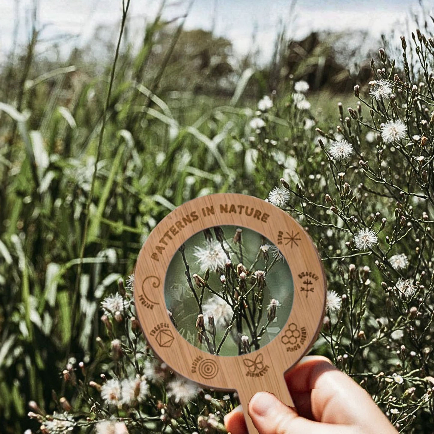 Kids Magnifying Glass – Eco Bamboo 5x Nature Tool