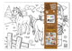 Table top coloring mat, ranch